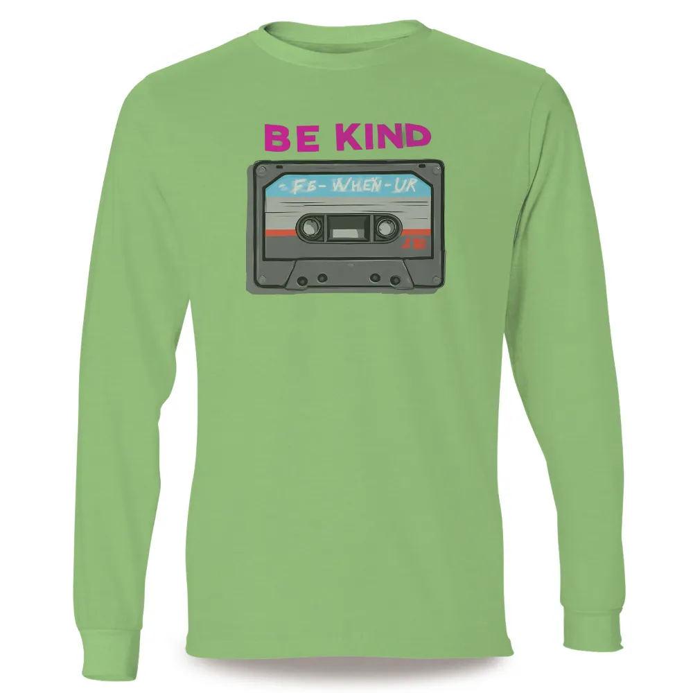 Tee Shirts Printed: Be Kind - Vintage Cassette Design|vintage 1980 t shirt ladies