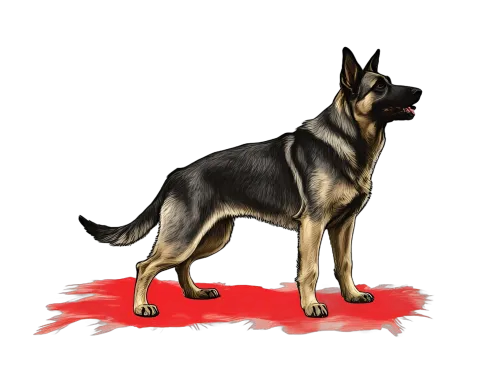 German Shepherd T-Shirts Pattern: A Tribute to Loyalty and Nobility