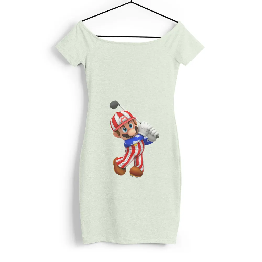 Custom T-Shirt Printing: Mario Golf - Patriotic Sports Design|mario red nose day t shirt