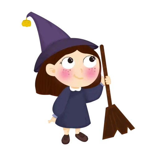 Shirts Graphic Tees: Luna's Magical Adventure with Witch Costume