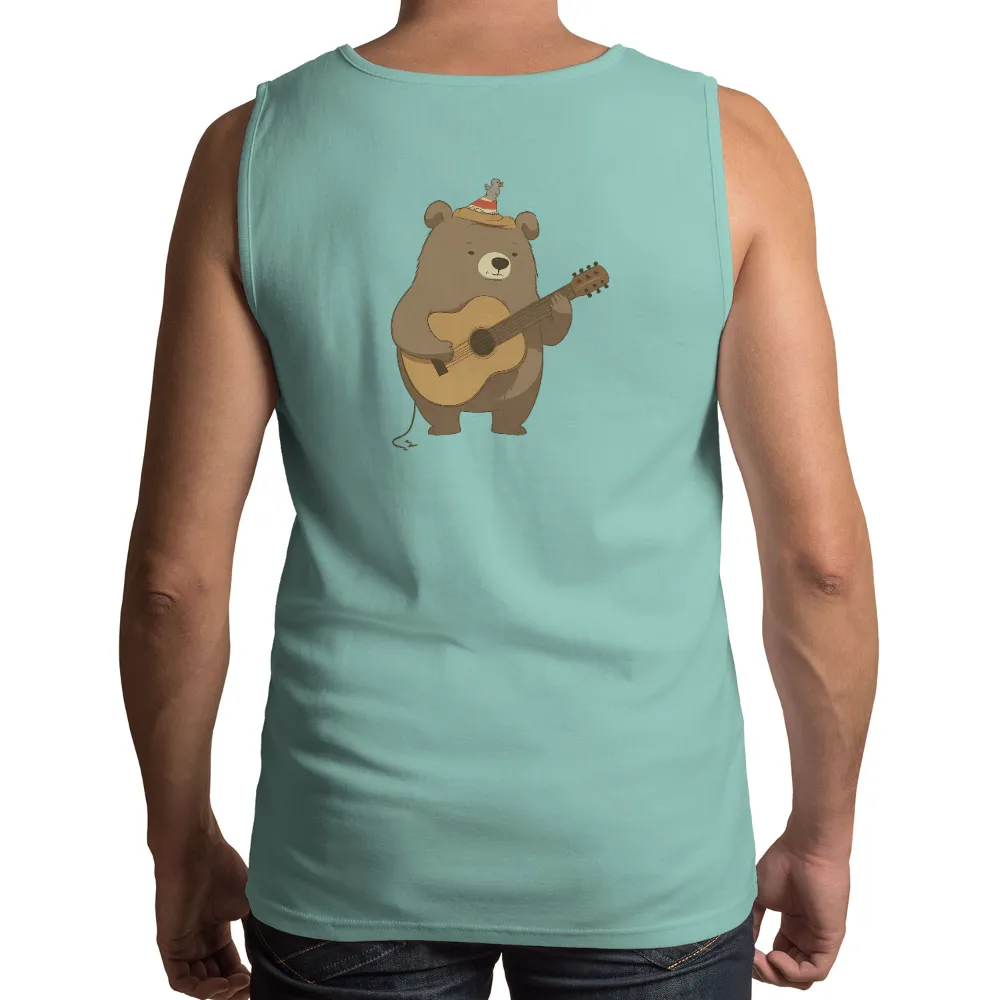 Custom Tee Shirts: Bruno the Bear's Musical Journey|80's music tshirts