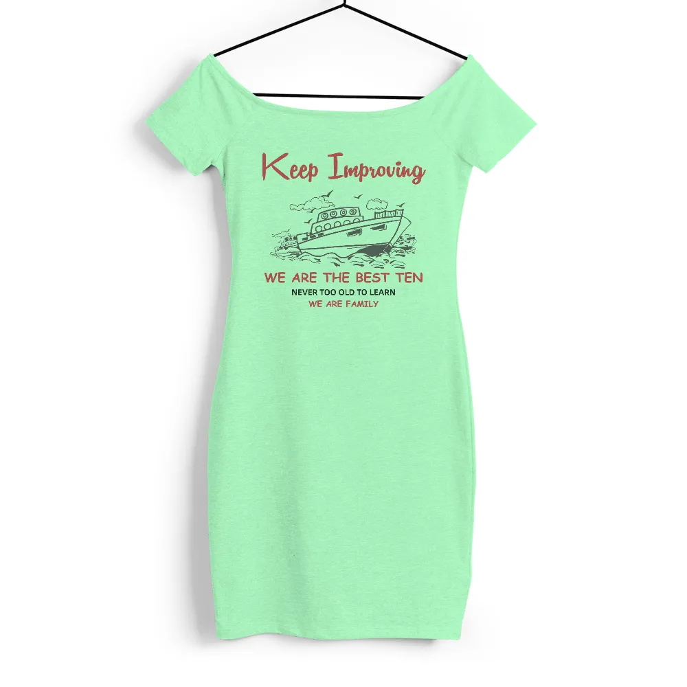 Tee Shirts Printed: Keep Improving - We Are The Best Ten|family elf christmas t shirts