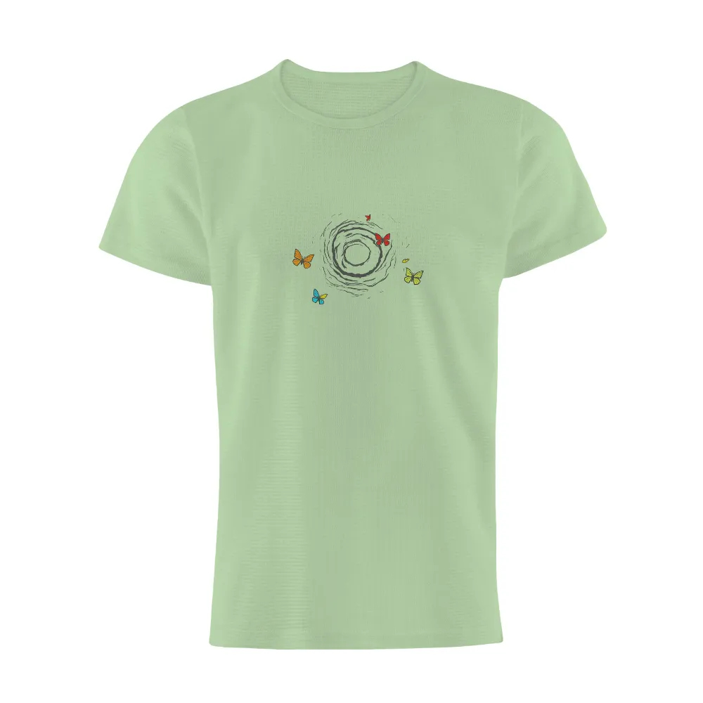 T-Shirts Design: Embrace Transformation with Vibrant Butterflies|weekday journey shirt