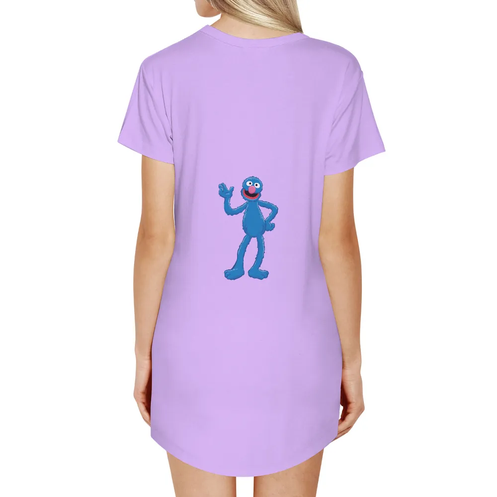 TShirt Printing: Grover from Sesame Street - Cheerful Blue Monster|happy easter bunny shirts