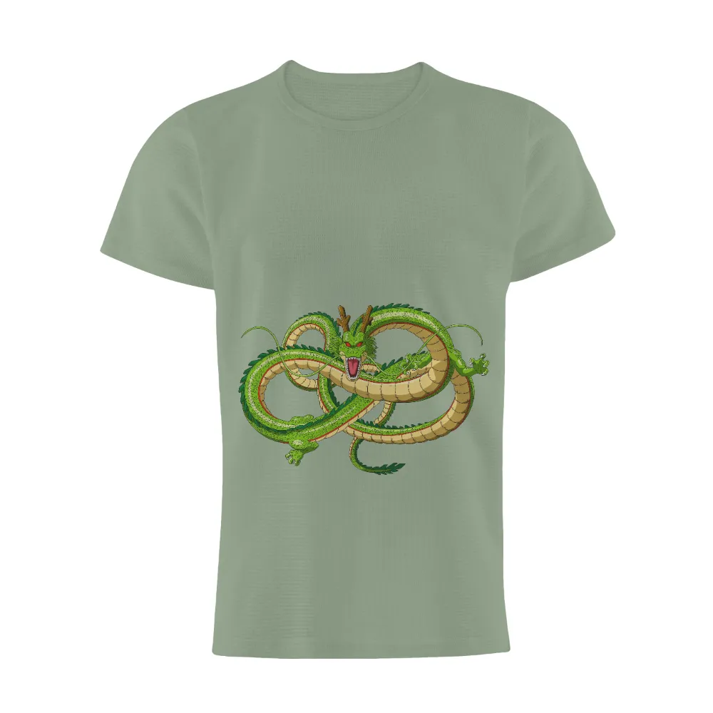 Custom Tee Shirts: Shenron - The Legendary Dragon of Power and Wisdom|goku power mode t shirt