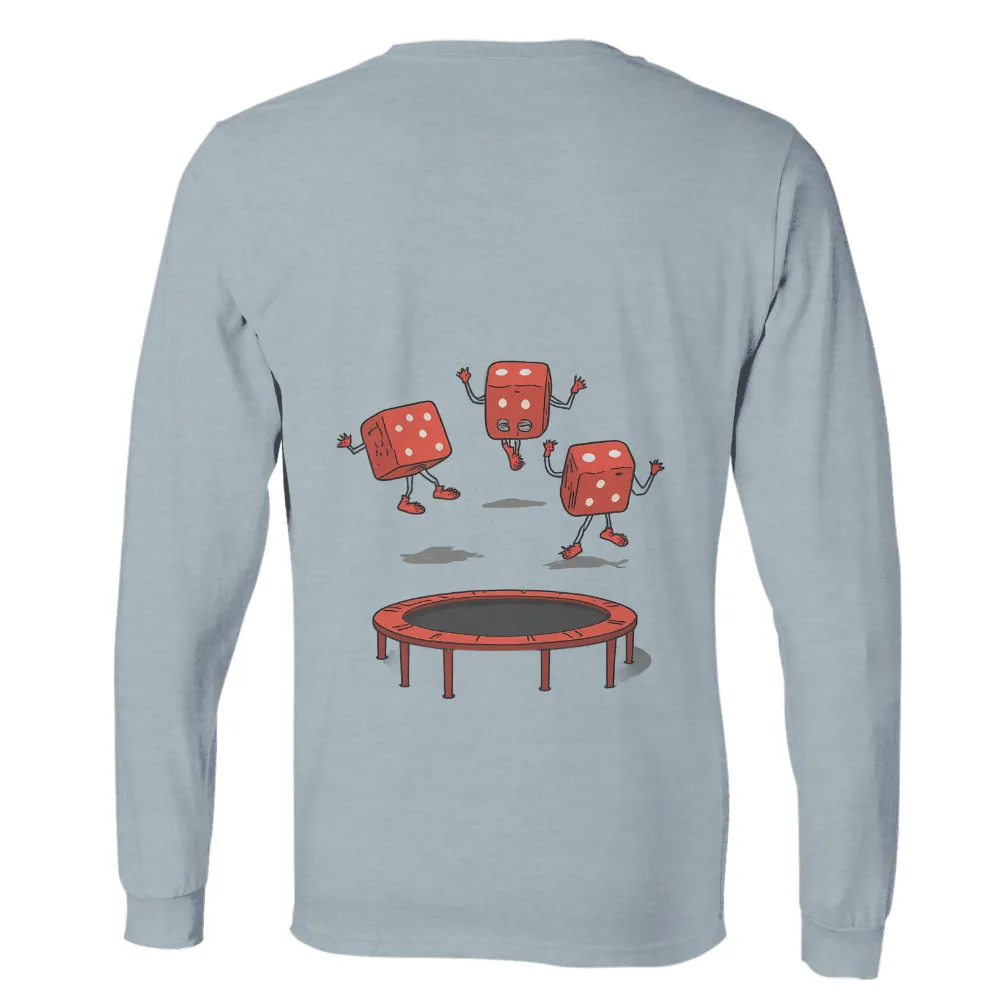 TShirt Design: Playful Dice on Trampoline|roblox t shirt among us red