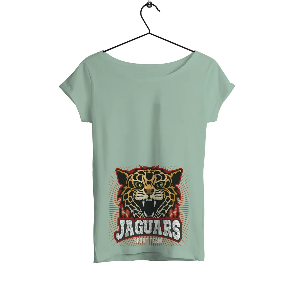 Tee Shirts Printed: Jaguars Sport Team - Fierce Spirit|mens embroidery tricolor knitted texture short sleeve t shir