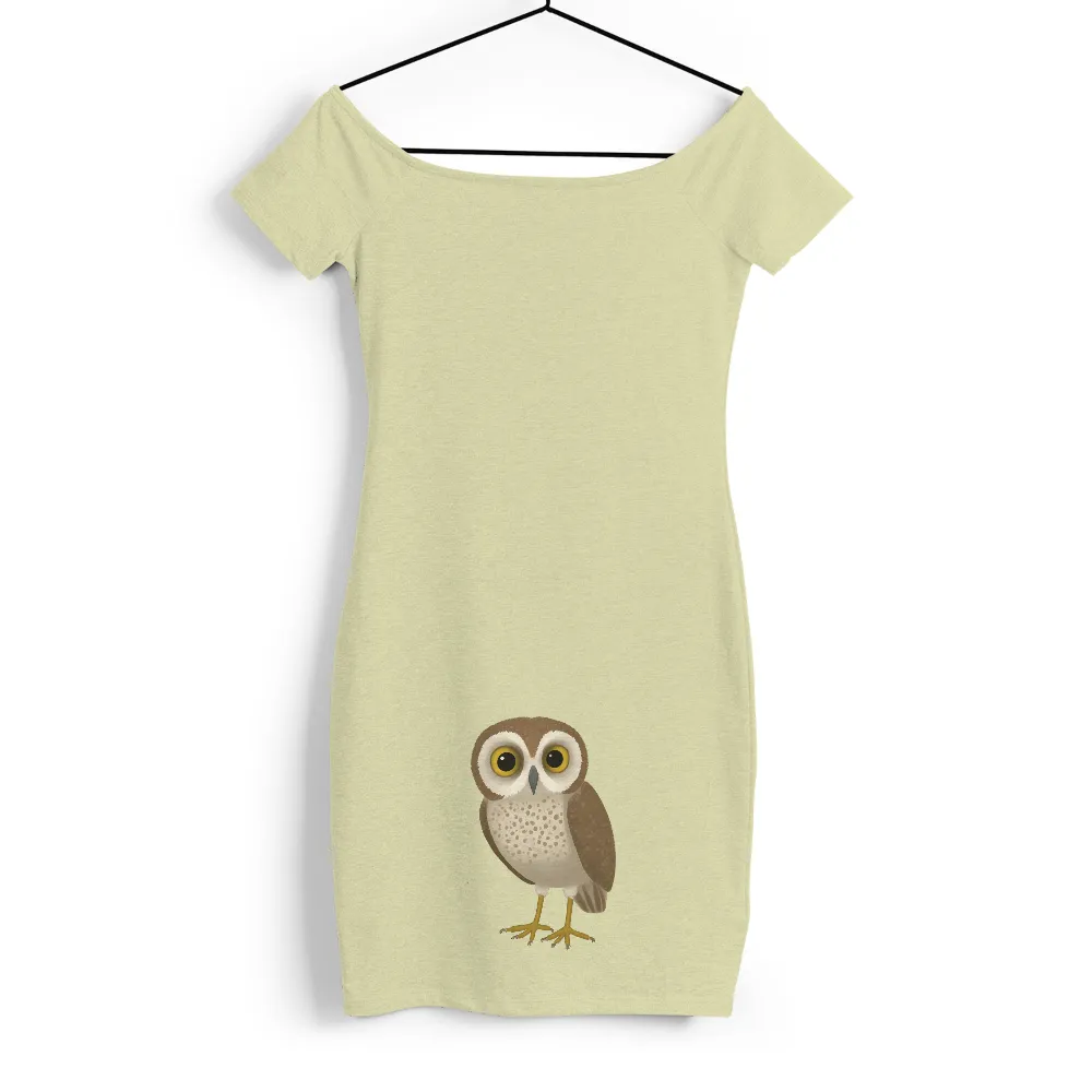 Graphic Tees: Wise Owl - Minimalist Artistic Design|pokemon forest shirt