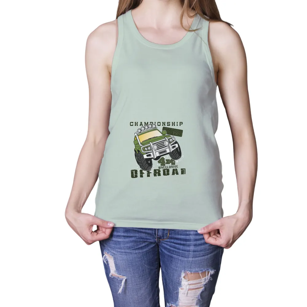 Customized Tee Shirts: Off-Road Championship Adventure|stinky pinky car t shirt