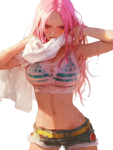 Bonney in a relaxed pose with a towel - bonney one piece drying her shirt