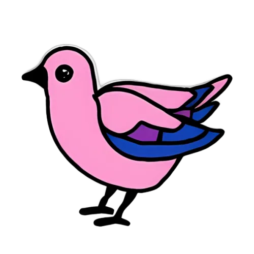 TShirt Printing: Spread Joy with Lila the Pink Bird