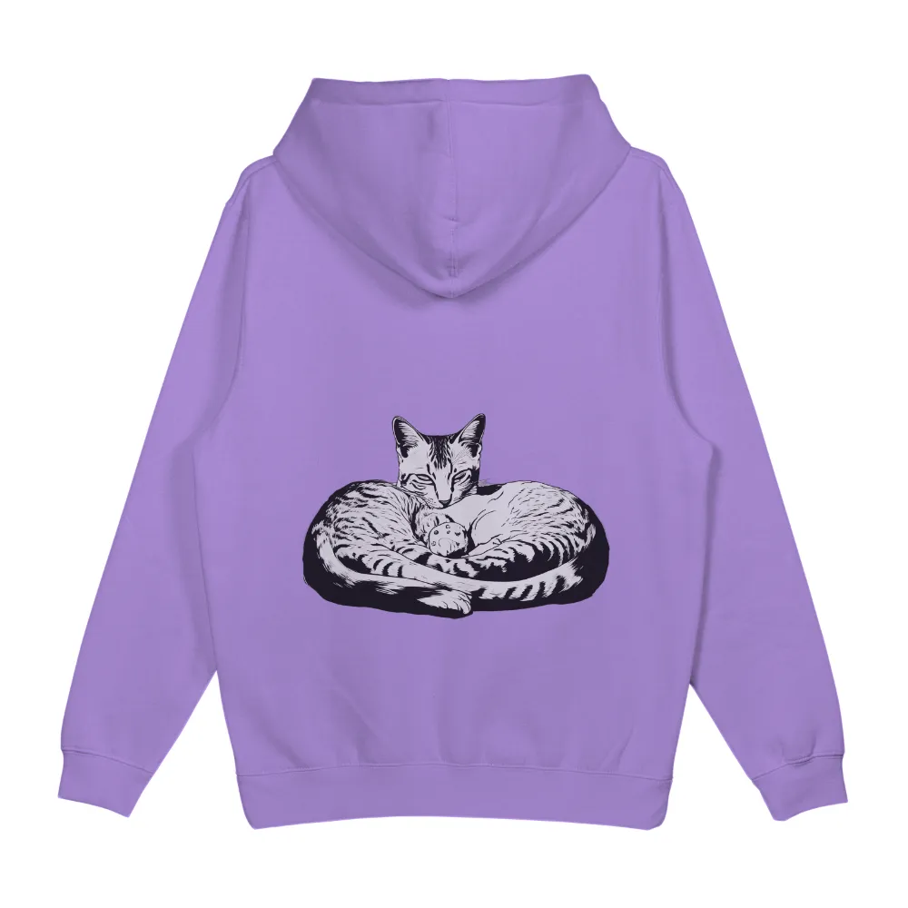 Custom Tee Shirts: Luna's Cherished Companion|alien cat vibrating