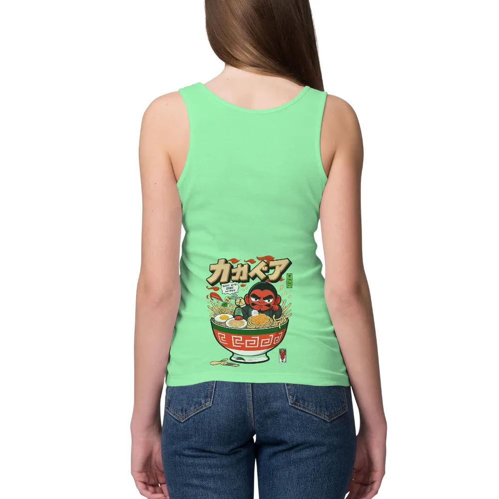 Customized Tee Shirts: Ramen Lover's Delight | Anime Character Design| bold Japanese characters