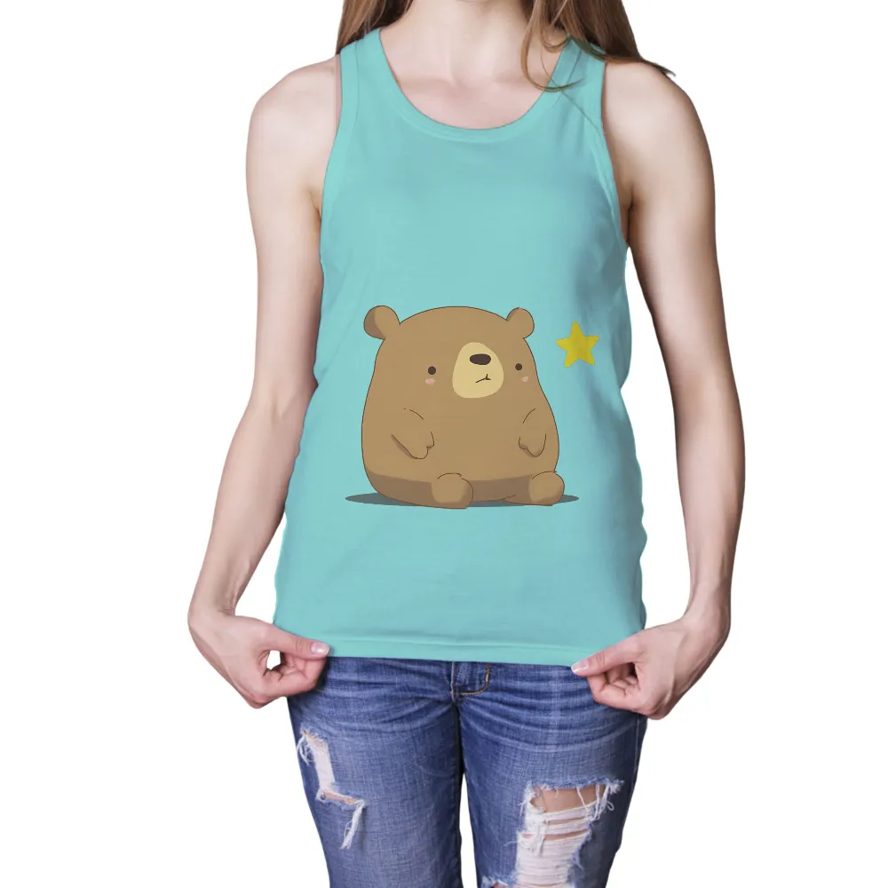 T-Shirts Pattern: Grizzly Dreams Under the Star|cute summer tops to wear with jeans