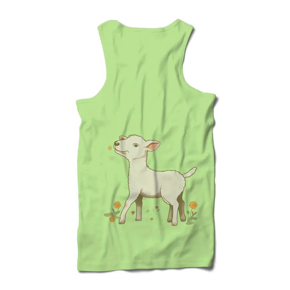 TShirt Printing: Lily the Lamb - Innocence and Joy|t shirt painting on nature