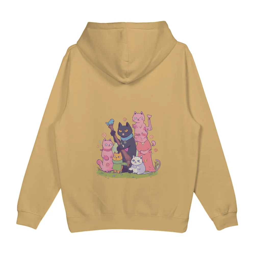 Shirts Graphic Tees: Cats on an Adventure - Anime Inspired Design|cute fiesta shirts