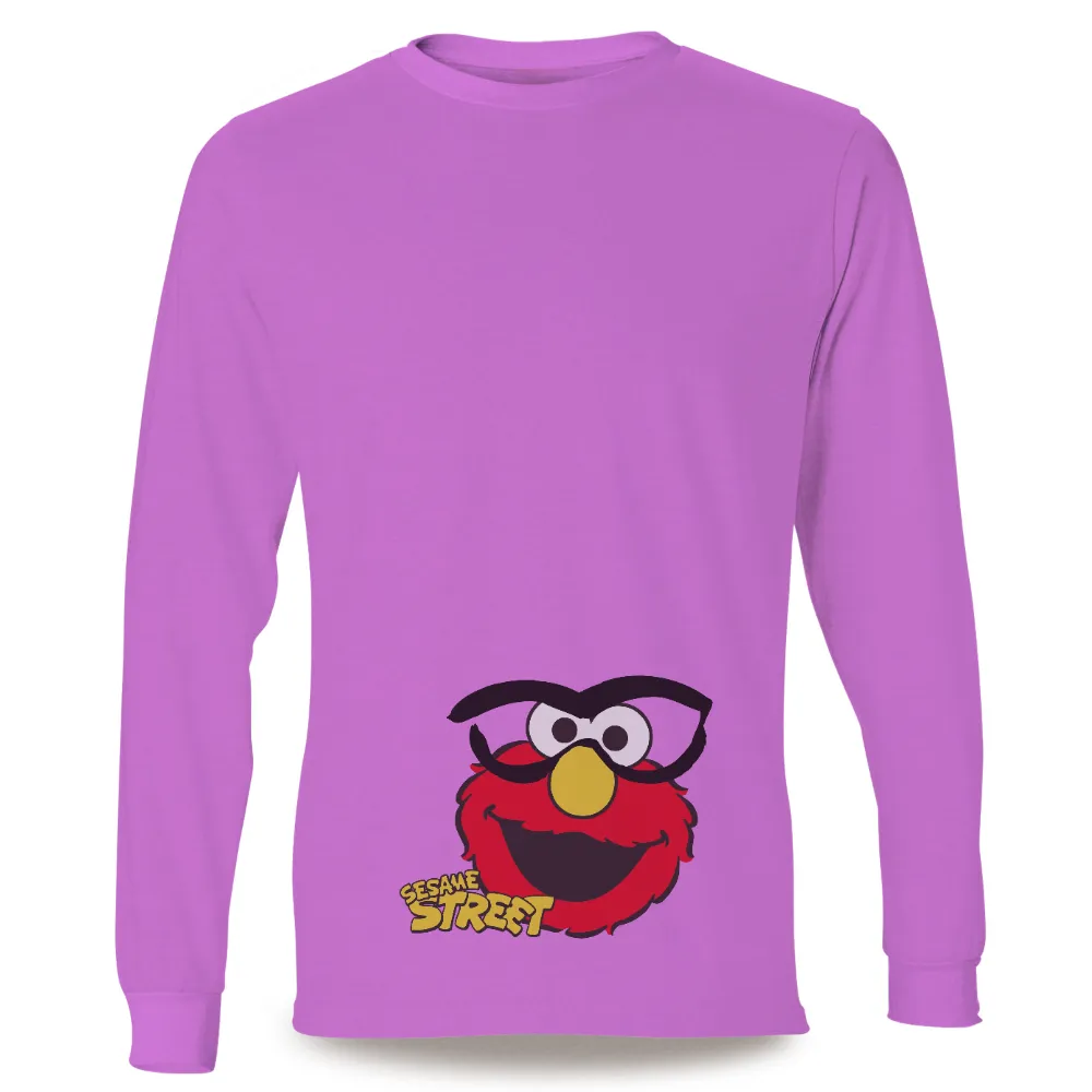 T-Shirts Custom: Elmo's Cool Transformation with Sunglasses|modern t shirt design