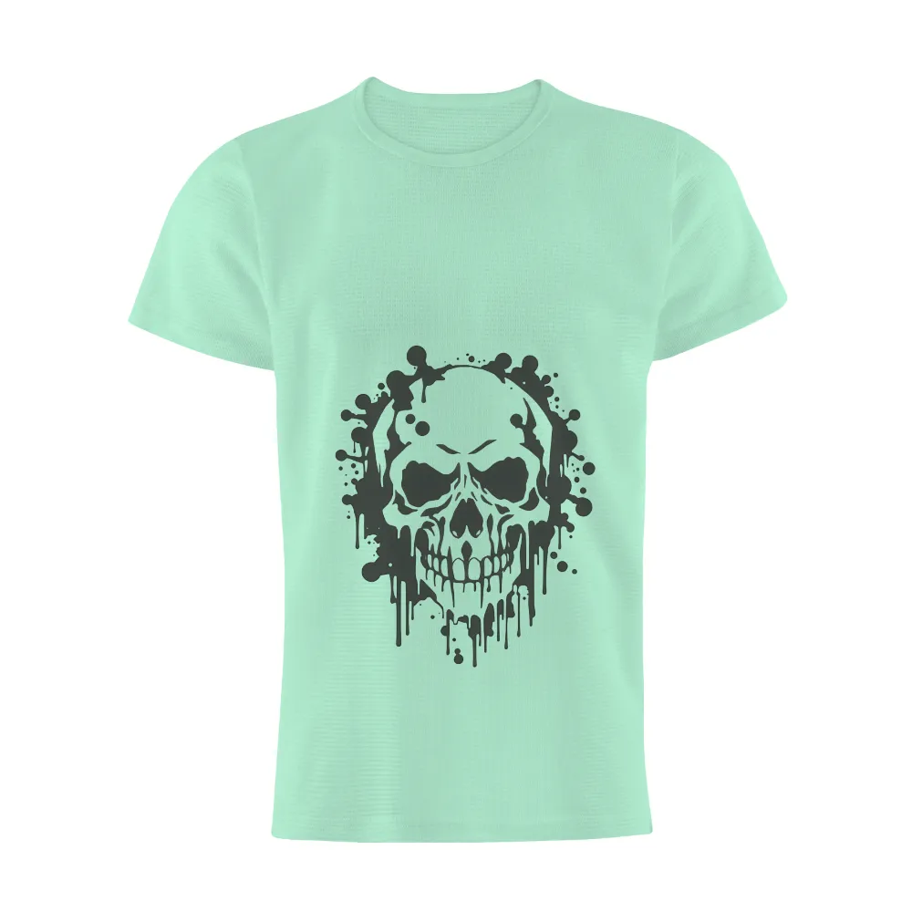 Tee Shirts Printed: Melting Skull Art | Surreal & Dark Designs| dark and surreal T-shirt