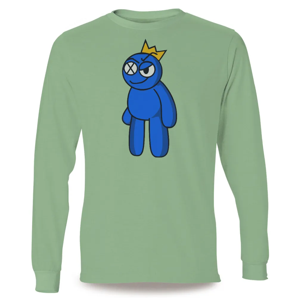 Graphic Tees: King Bluey - Quirky Humor and Vintage Charm|roblox blue and black motorcycle t shirt