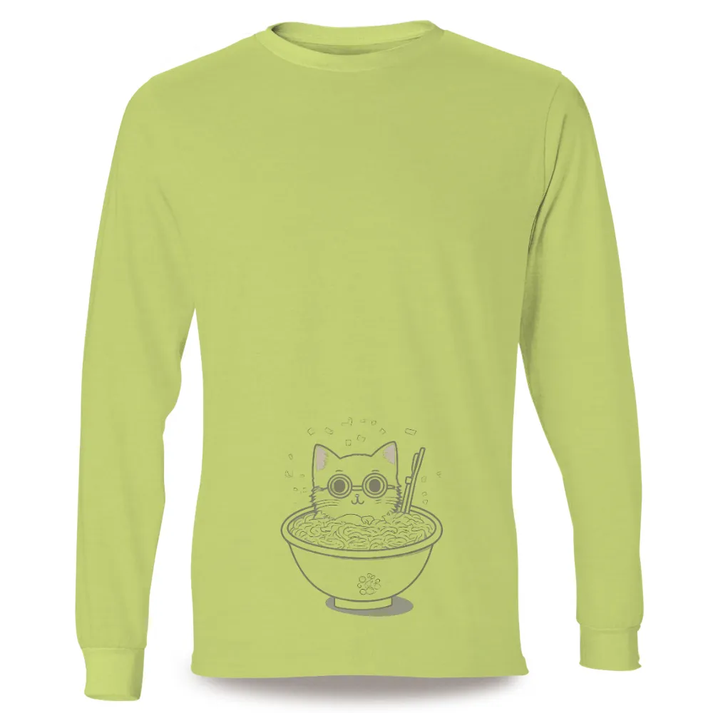 Graphic Tees: Whiskers' Magical Ramen Adventure|its vibrating cat shirt