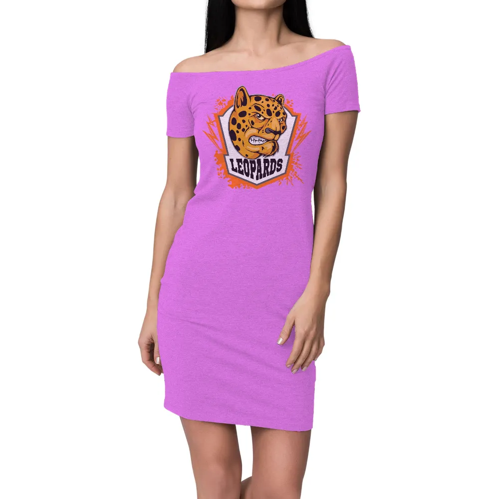 Customized Tee Shirts: Leopard Power - Strength and Courage|alice in wonderland team shirts