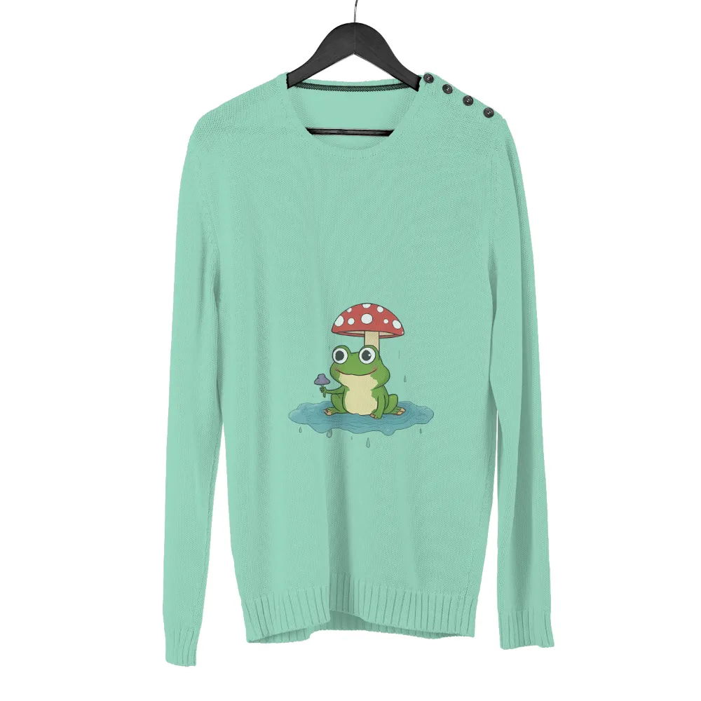 Graphic Tees: Enchanted Forest Frog - Whimsical Nature Harmony|aesthetic frog t shirt roblox