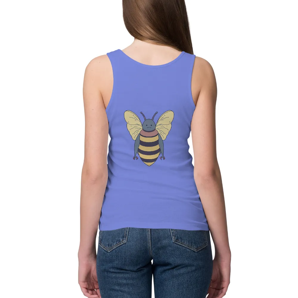 T-Shirts Custom: Friendly Bee Design for Nature Lovers|bee basic t shirts