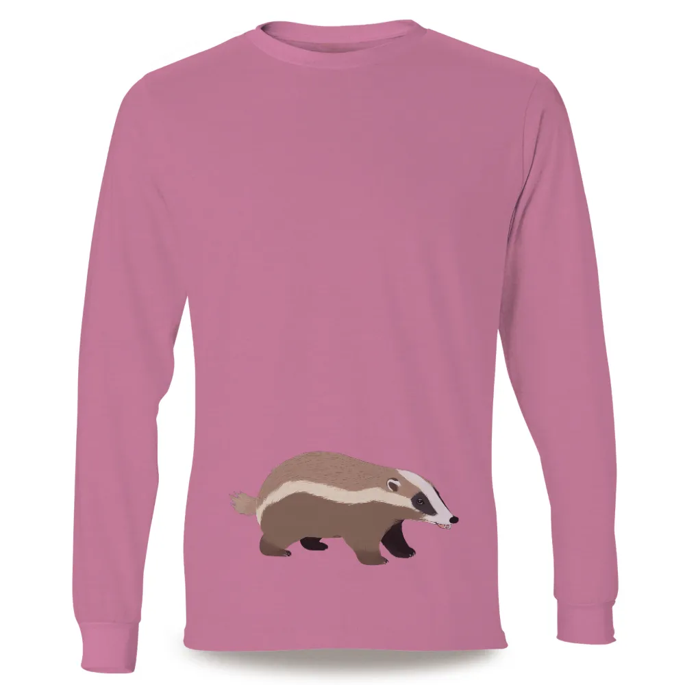 Customized Tee Shirts: Boris the Badger's Adventure|mens rash guard uv protection