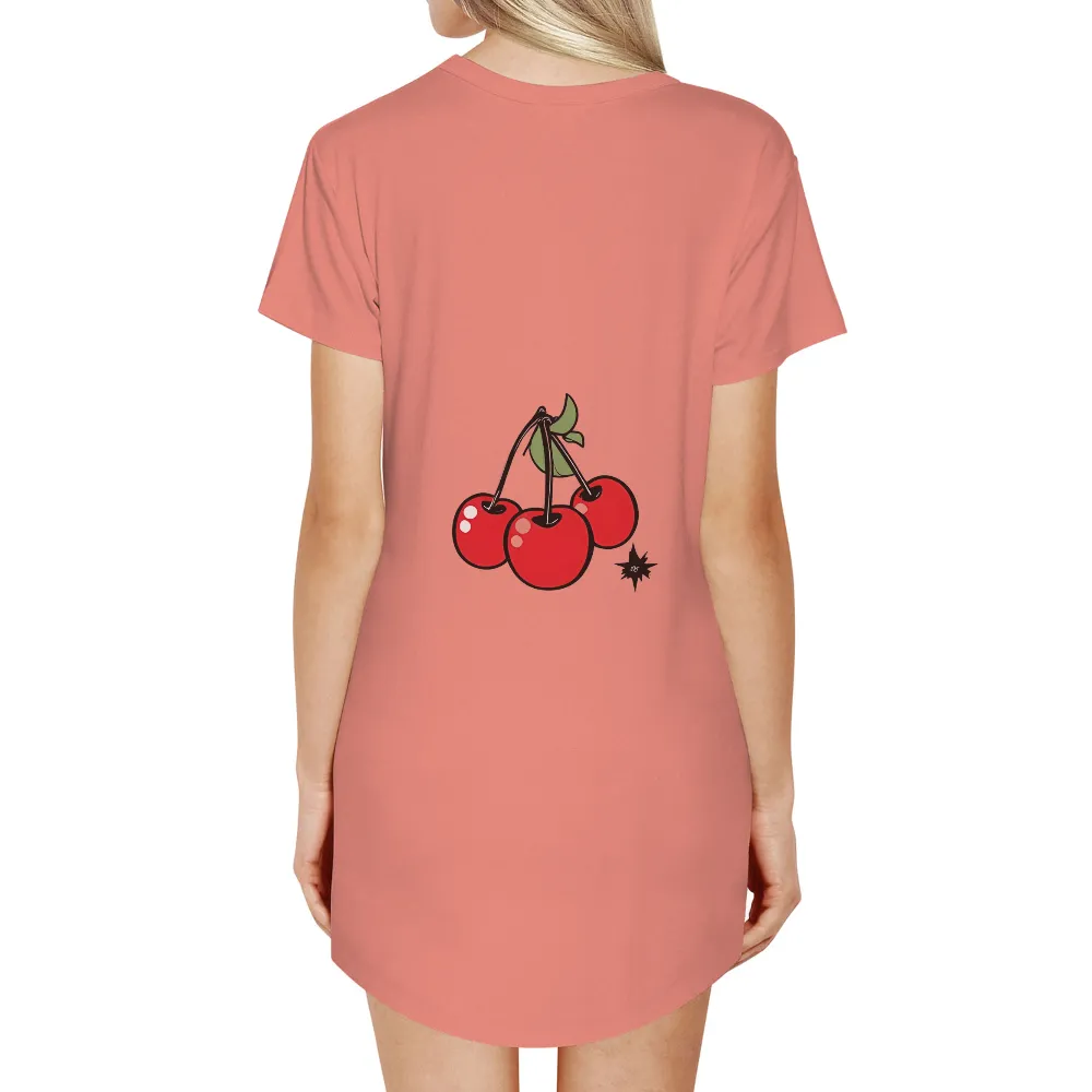 Cherries Graphic Tees: Fresh and Joyful Minimalist Design|heaven camp shirt teddy fresh