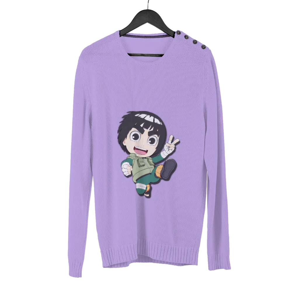 T-Shirts Custom: Rock Lee's Unwavering Spirit|naruto with no shirt