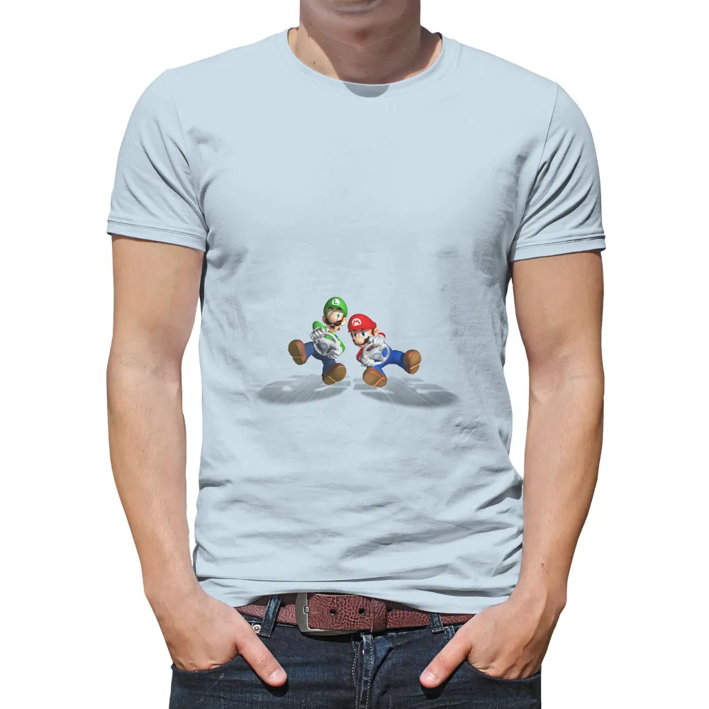 Tee Shirts Printed with Mario and Luigi Racing Adventure|washington nationals city connect jersey for sale