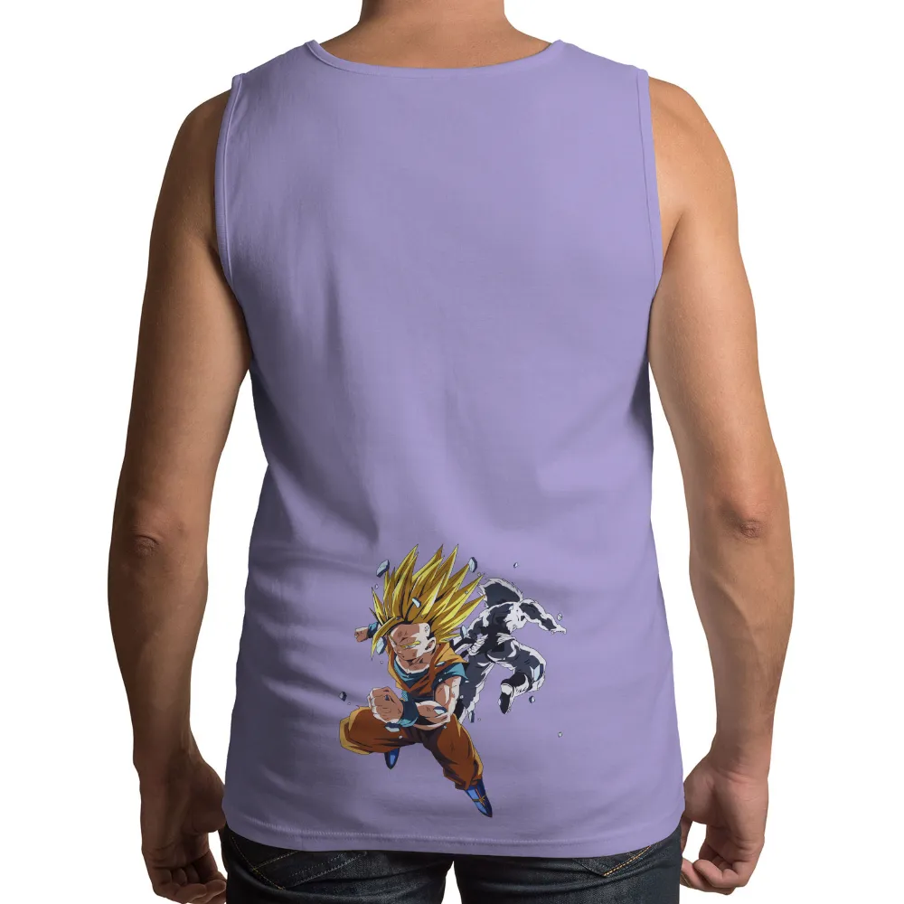 T-Shirts Pattern: Goku Super Saiyan - Anime Power and Determination|owen power