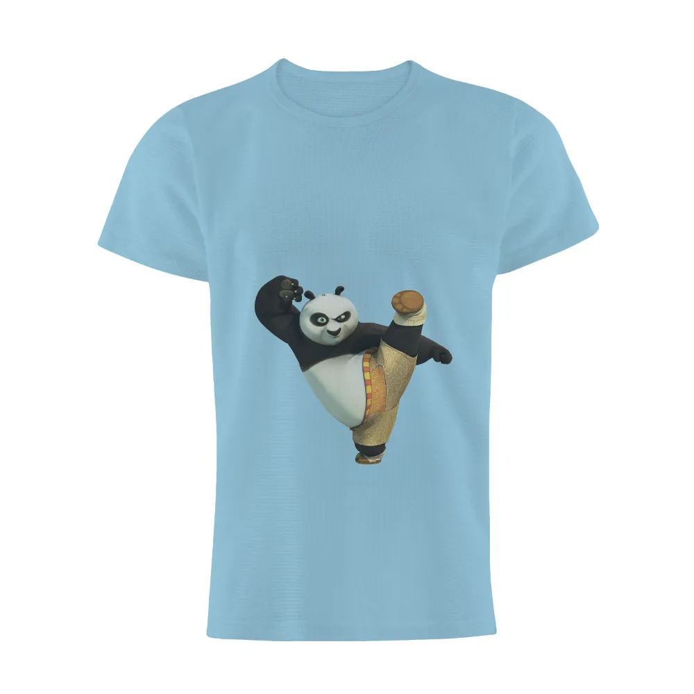 Custom Tee Shirts: Tai Lung - Strength and Humor in Every Kick|black shirt cartoon character