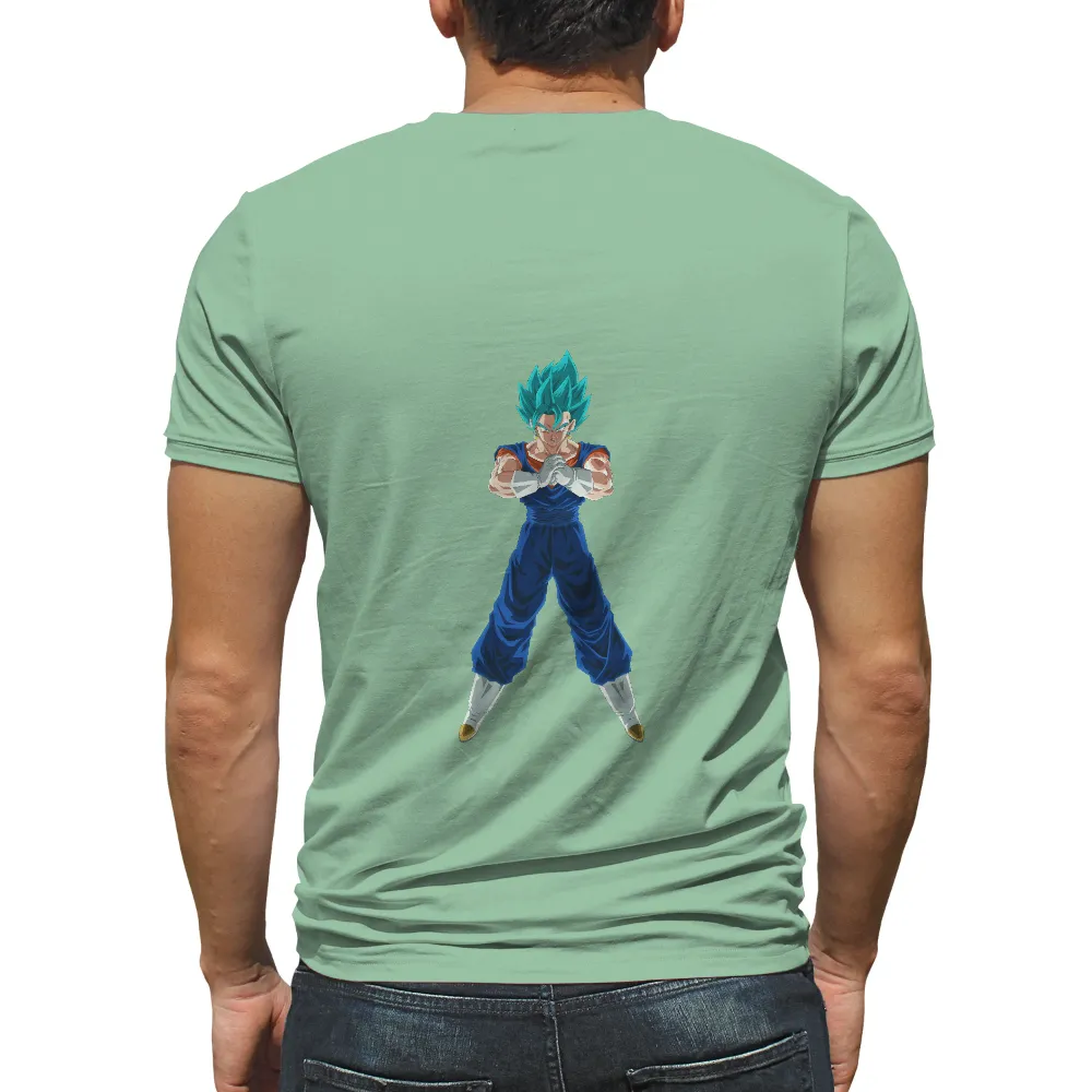 Custom T-Shirt Printing: Super Saiyan Blue Vegeta - Anime Power and Determination|vegeta no shirt