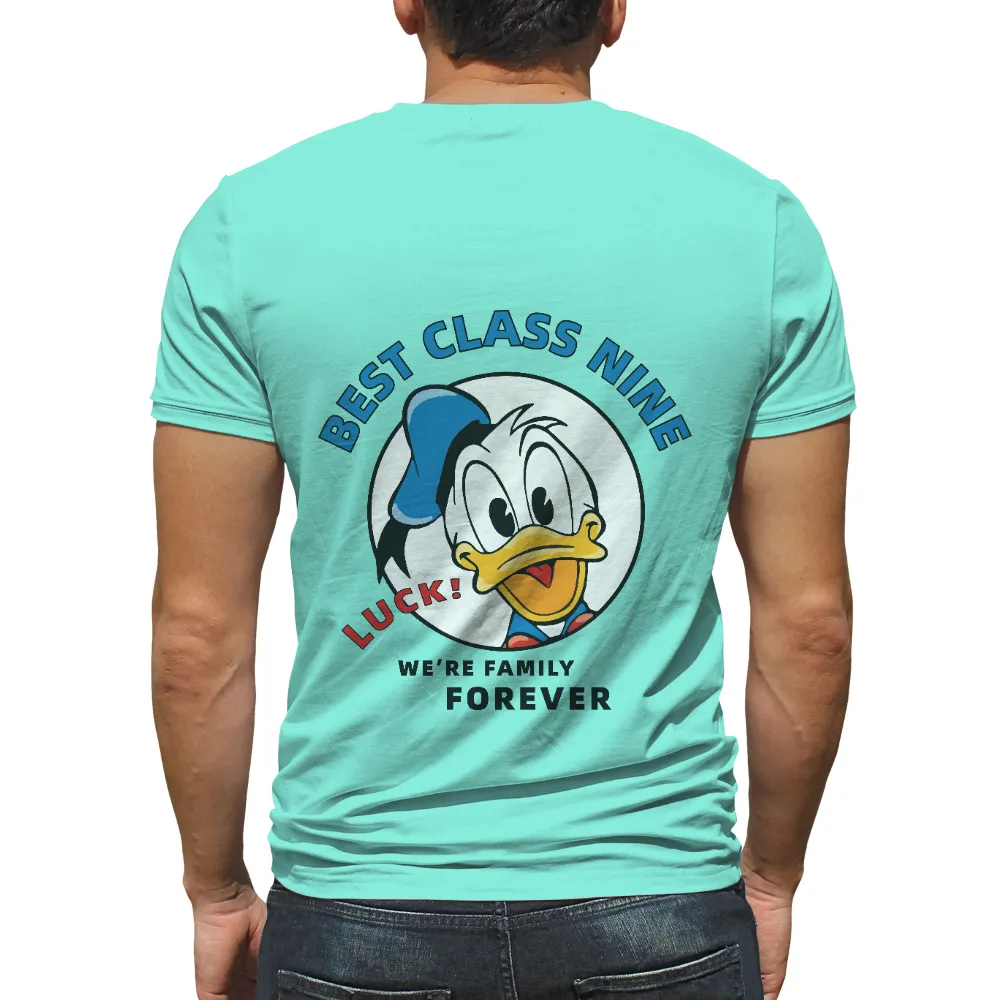 TShirt Design: Donald Duck - Best Class Nine, We're Family Forever|buffalo bills cartoon shirt