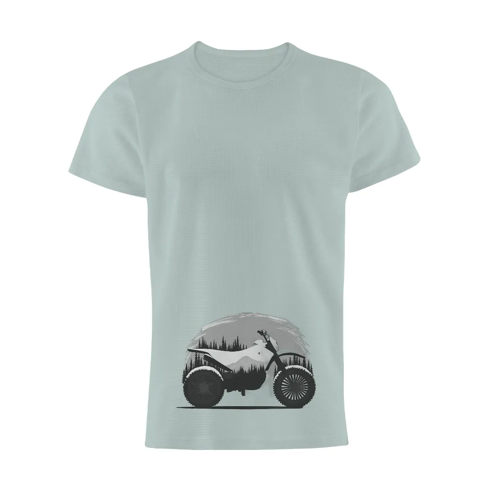 T-Shirts Custom: Motorcycle Adventure in the Mountains|pokemon forest shirt