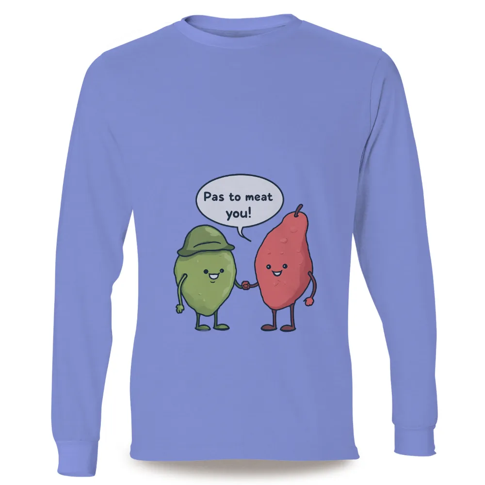 Shirts Graphic Tees: Pas to Meat You - Funny Pear and Lime Friendship|funny 4th of july couple shirts