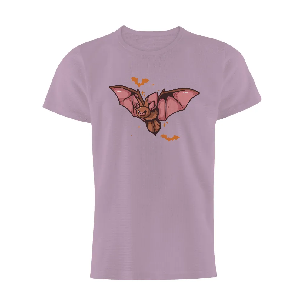 Shirts Graphic Tees: Whimsical Bat Adventure|cartoon characters t shirts online