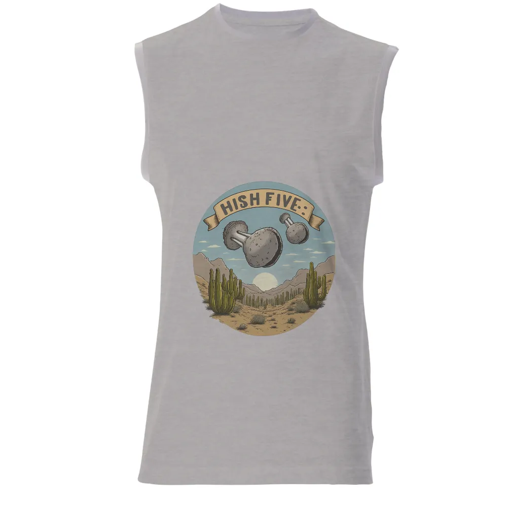 Shirts Graphic Tees - HISH FIVE: Mushrooms in the Desert|banksy joy millward