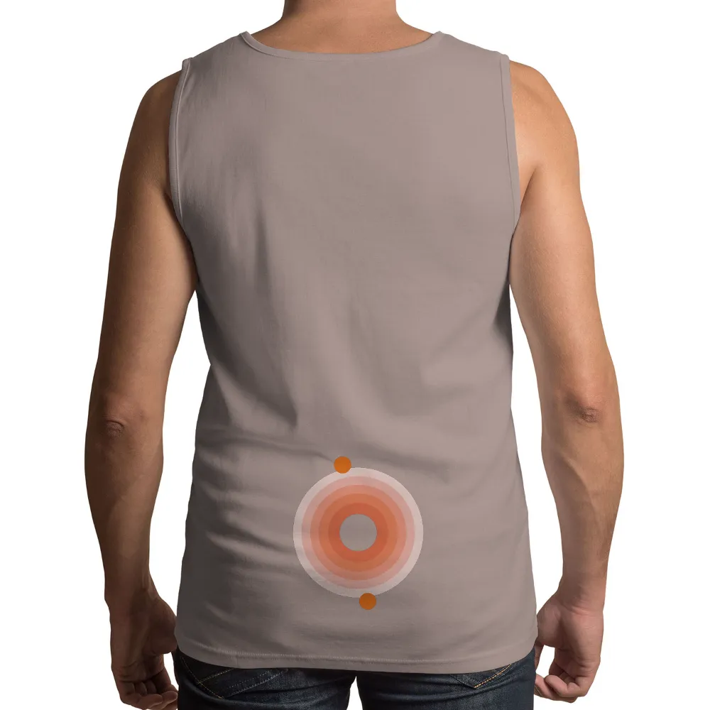 Tee Shirts Printed: Concentric Circles of Existence|black adult t shirt large