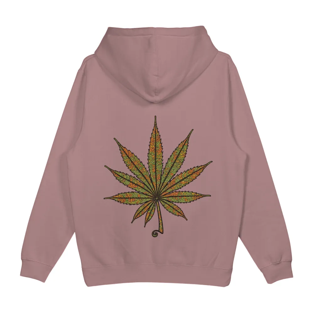 Graphic Tees: Nature's Canvas - Cannabis Leaf Art|lime green and black shirt womens