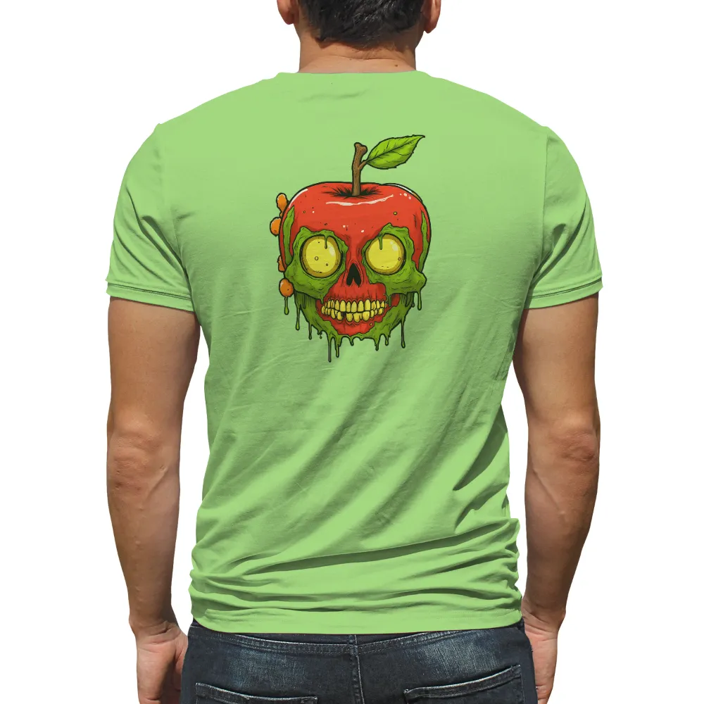 Custom T-Shirt Printing: Apple Skull Horror Design for Halloween|halloween 2022 shirt