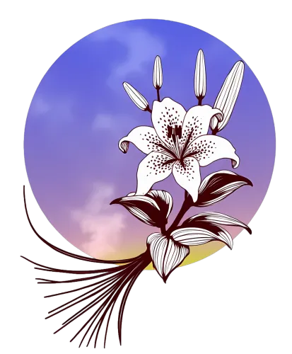 T-Shirts Design: Lily in Bloom - Nature's Elegance