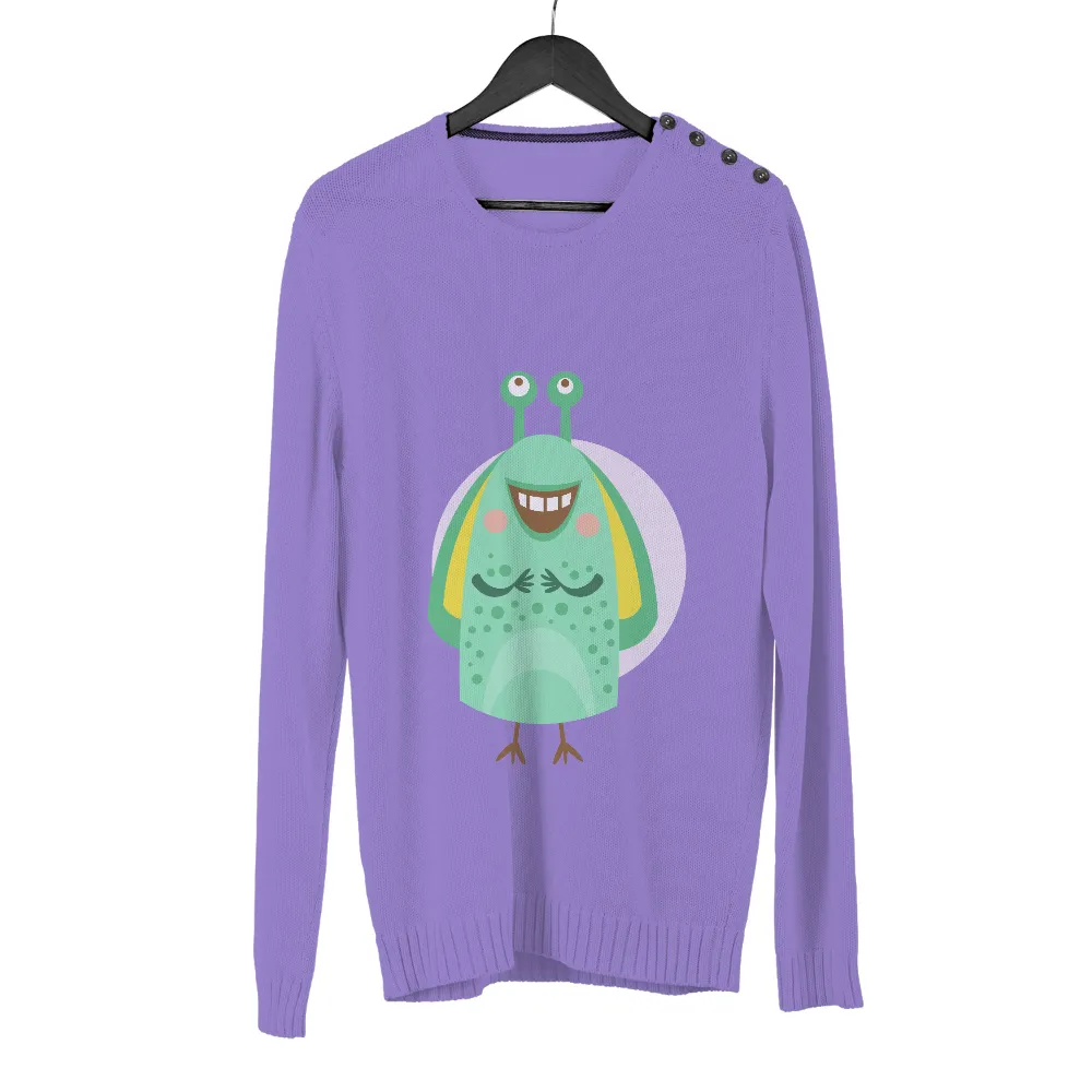 T-Shirts Pattern: Spread Joy with Zappy the Green Monster|cute v day shirts