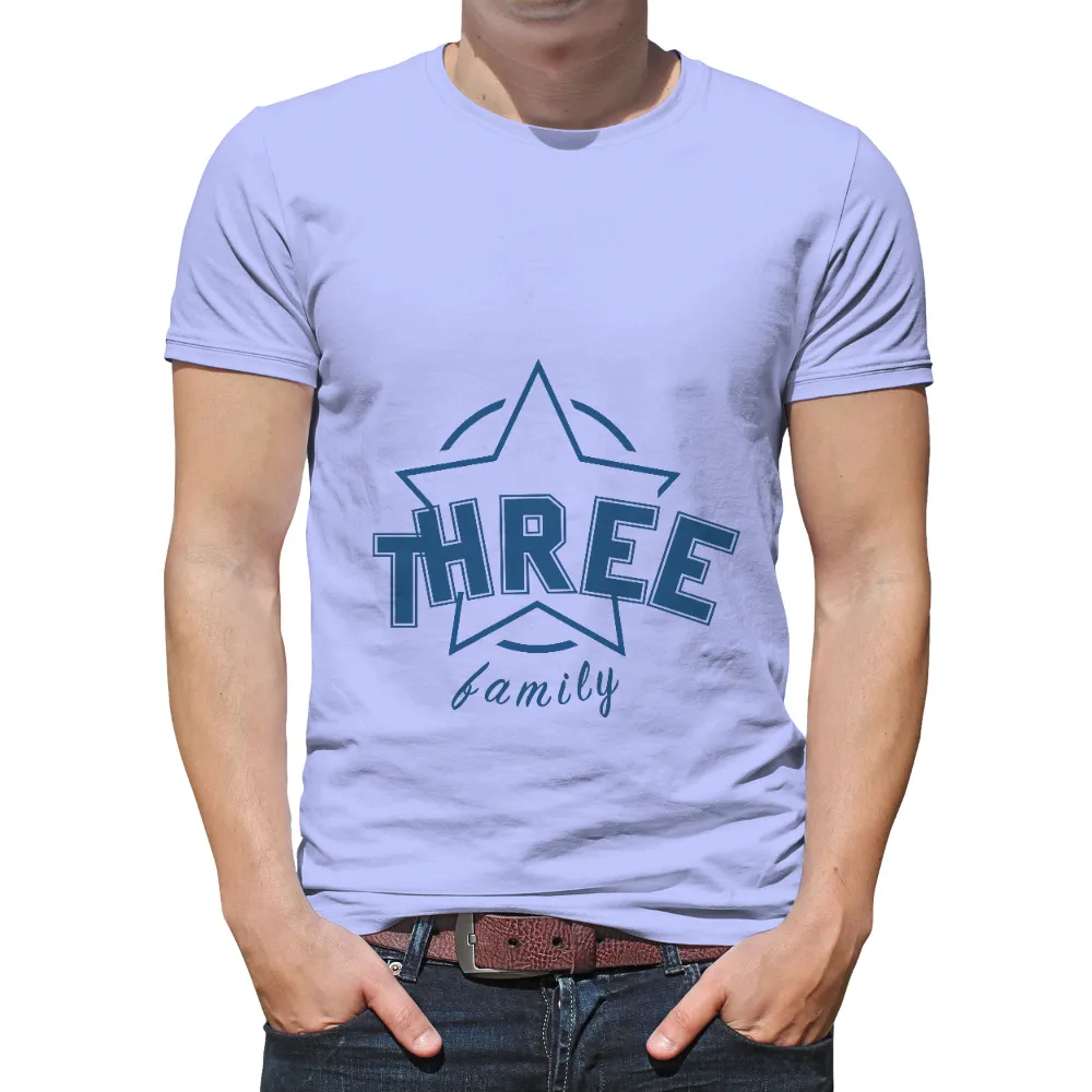 Tee Shirts Printed: THREE Family - Unity and Love|football family fonzie shirt