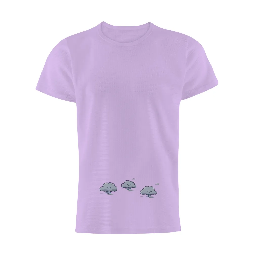 Customized Tee Shirts: Whimsical Cloud Surfers Spreading Joy|surfing astronaut shirt