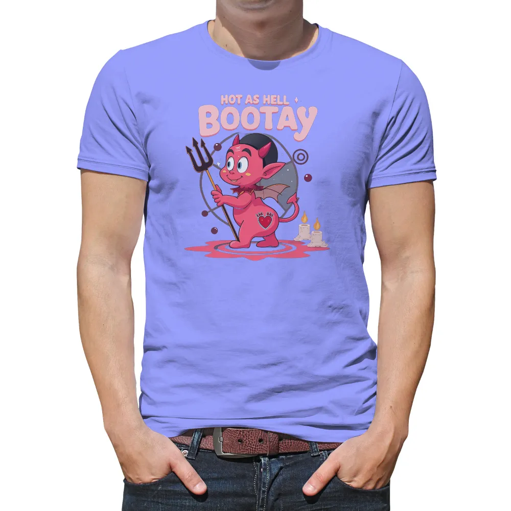 T-Shirts Custom: Hot as Hell Bootay Devil Design| heart tattoo