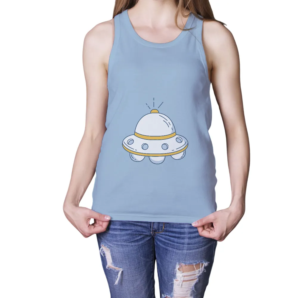 Customized Tee Shirts: Whimsical UFO Adventure|dallas stars reddit