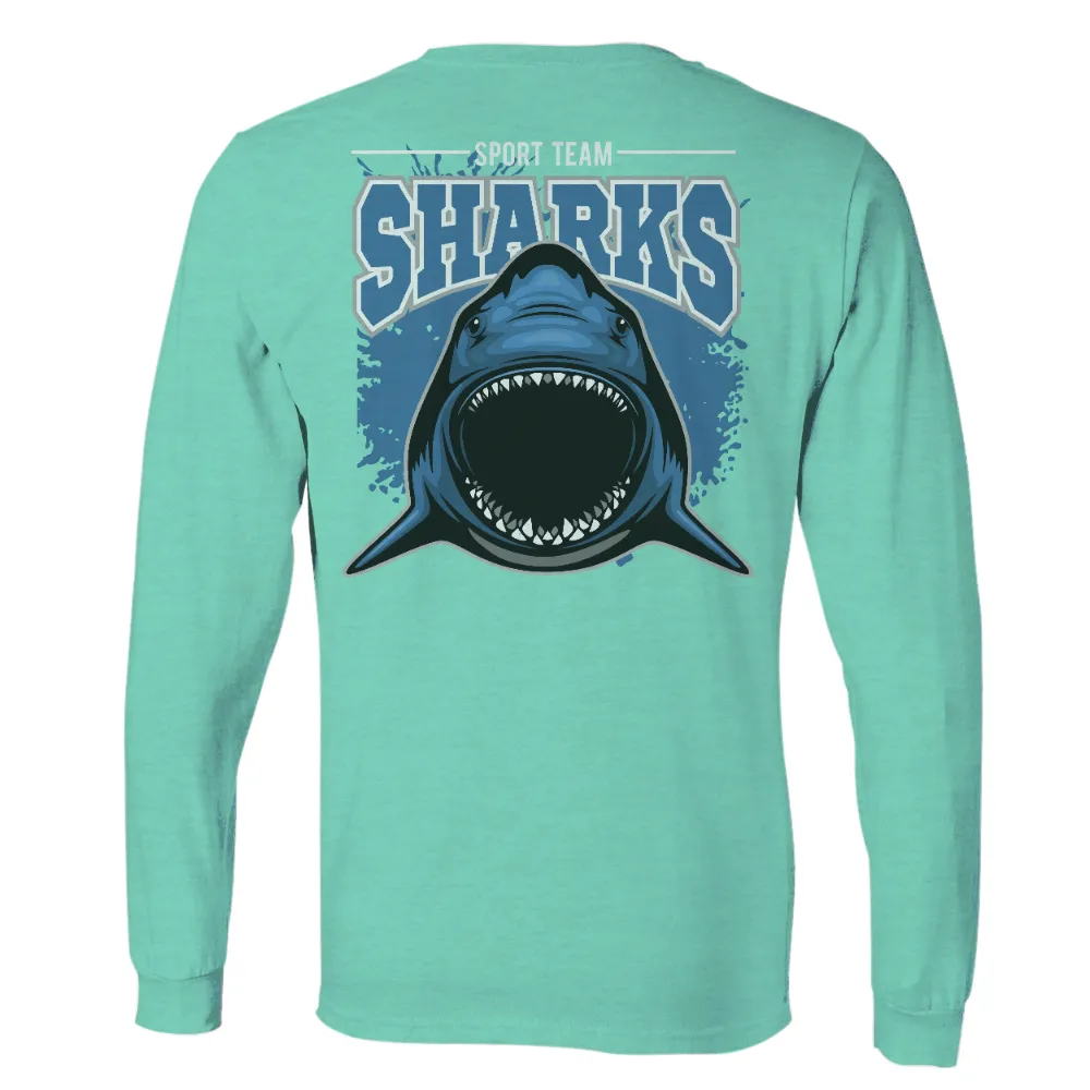 Sharks T-Shirt Design: Power and Unity in Sports|cute blue t shirt roblox