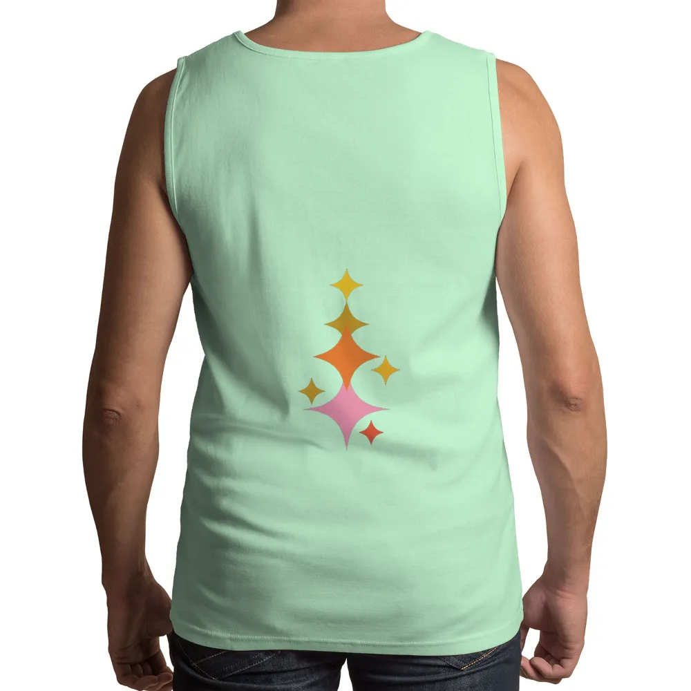 Graphic Tees: Vibrant Stars - Capture Life's Moments|men's art cotton colorful printed loose casual shirts